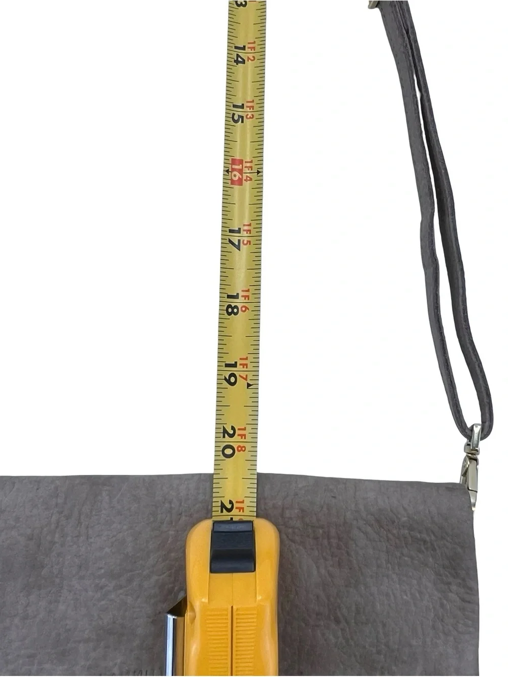 Hammitt Taupe Suede Crossbody with Gold Hardware
